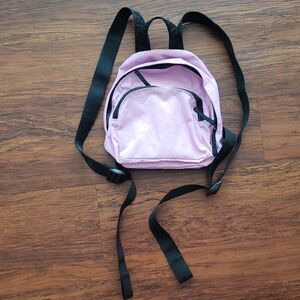 BAGGU Pink Small Nylon Backpack Chic Feminine Trendy Boho Festival